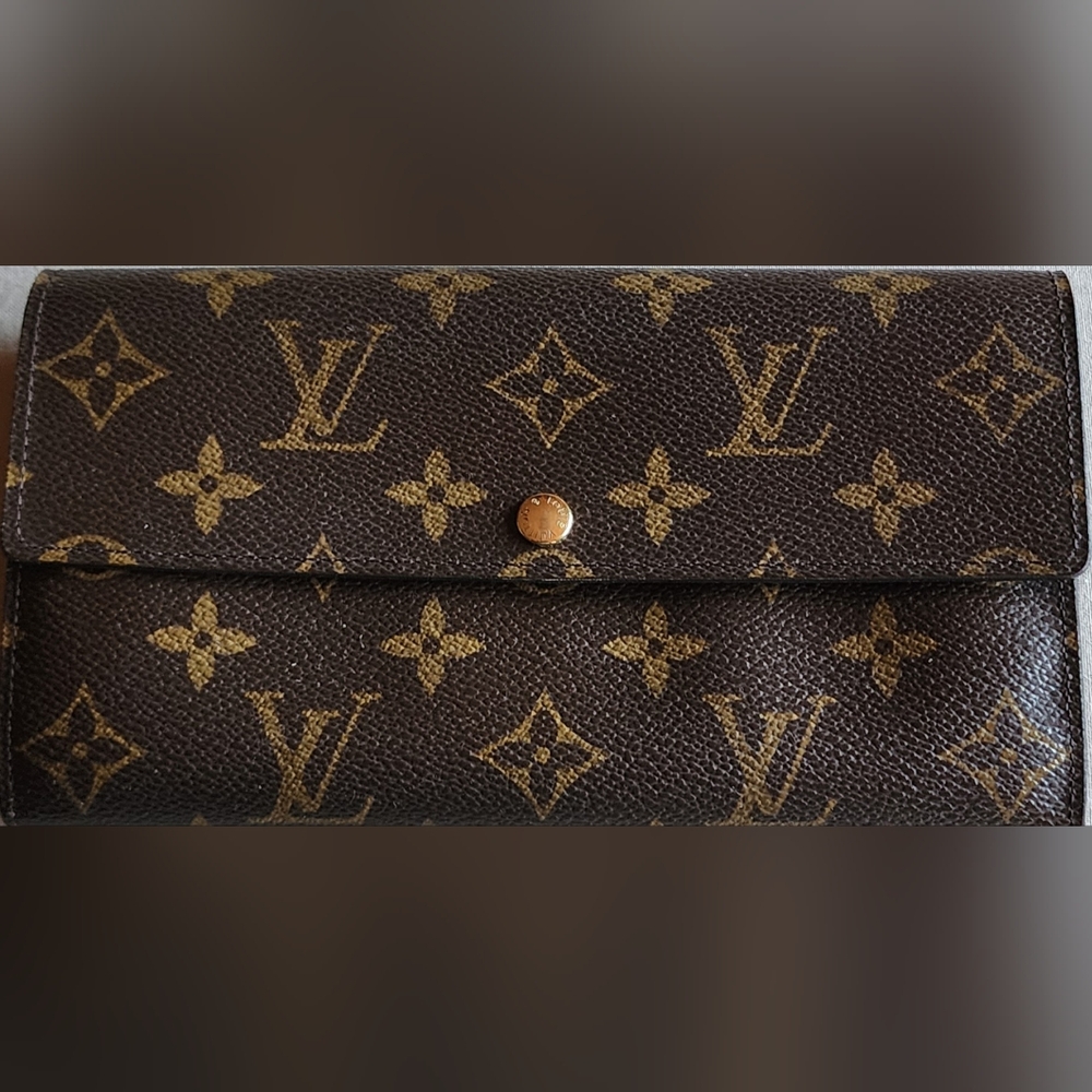 Authentic Louis Vuitton Monogram Sara Long Wallet No Callouts Euc